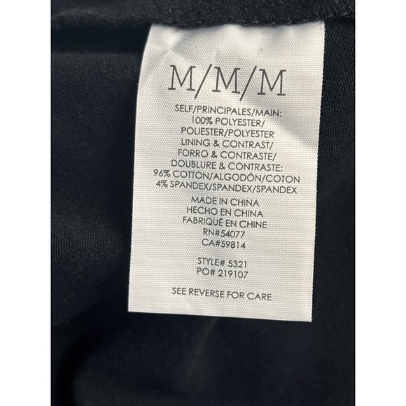 Cabi Womens Black & White Abstract Print Midi Skirt Size M Polyester Blend Elast - Picture 4 of 7